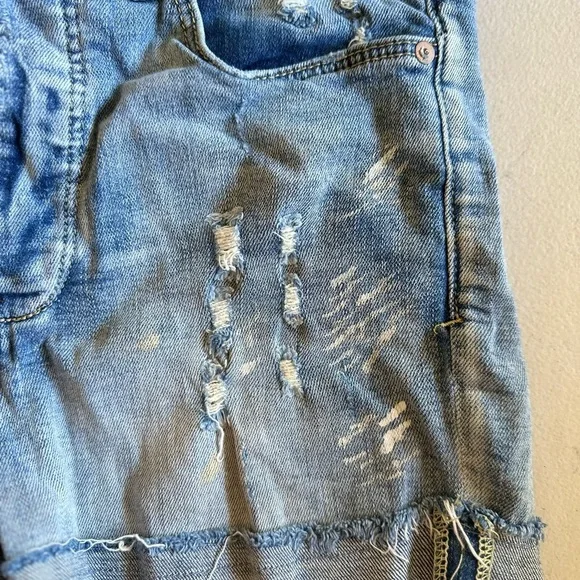 Anthropologie Pilcro Jean Shorts Distressed Cut-Off Style - Picture 5 of 8